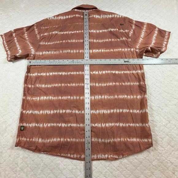 Howler Bros San Gabriel short-sleeve shirt orange/white tie-dye Men’s Sz XL - Picture 7 of 7